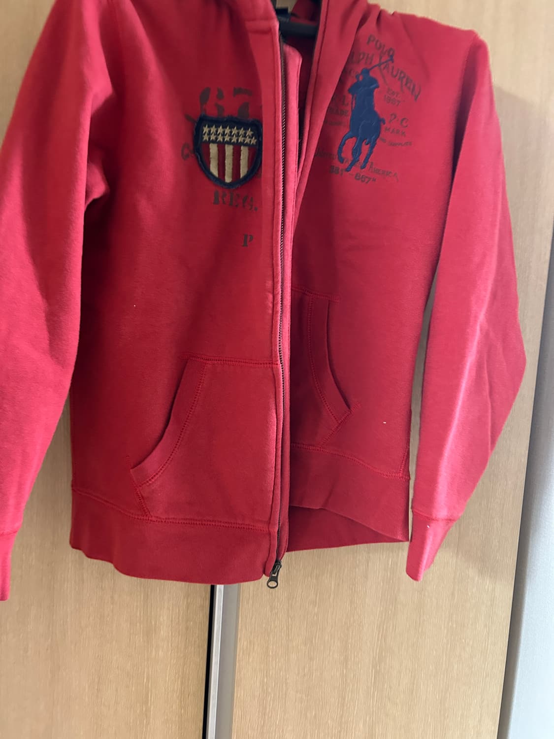 폴로 랄프로렌 빅포니 성조기 후드집업 상품이미지1