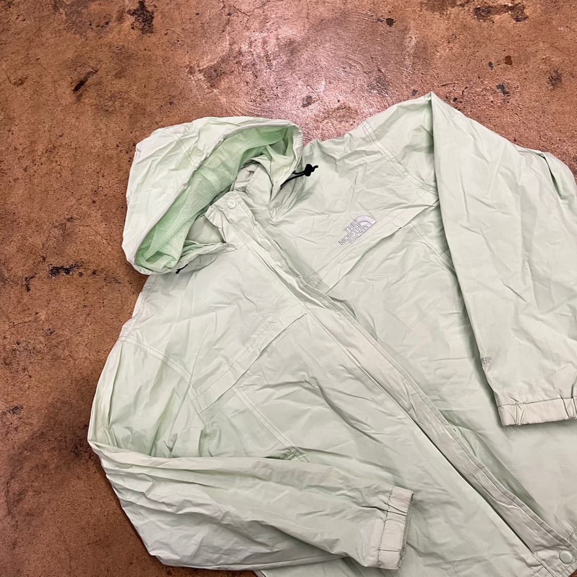 [정품/L] 노스페이스 바람막이 자켓 민트색 b10 상품이미지1