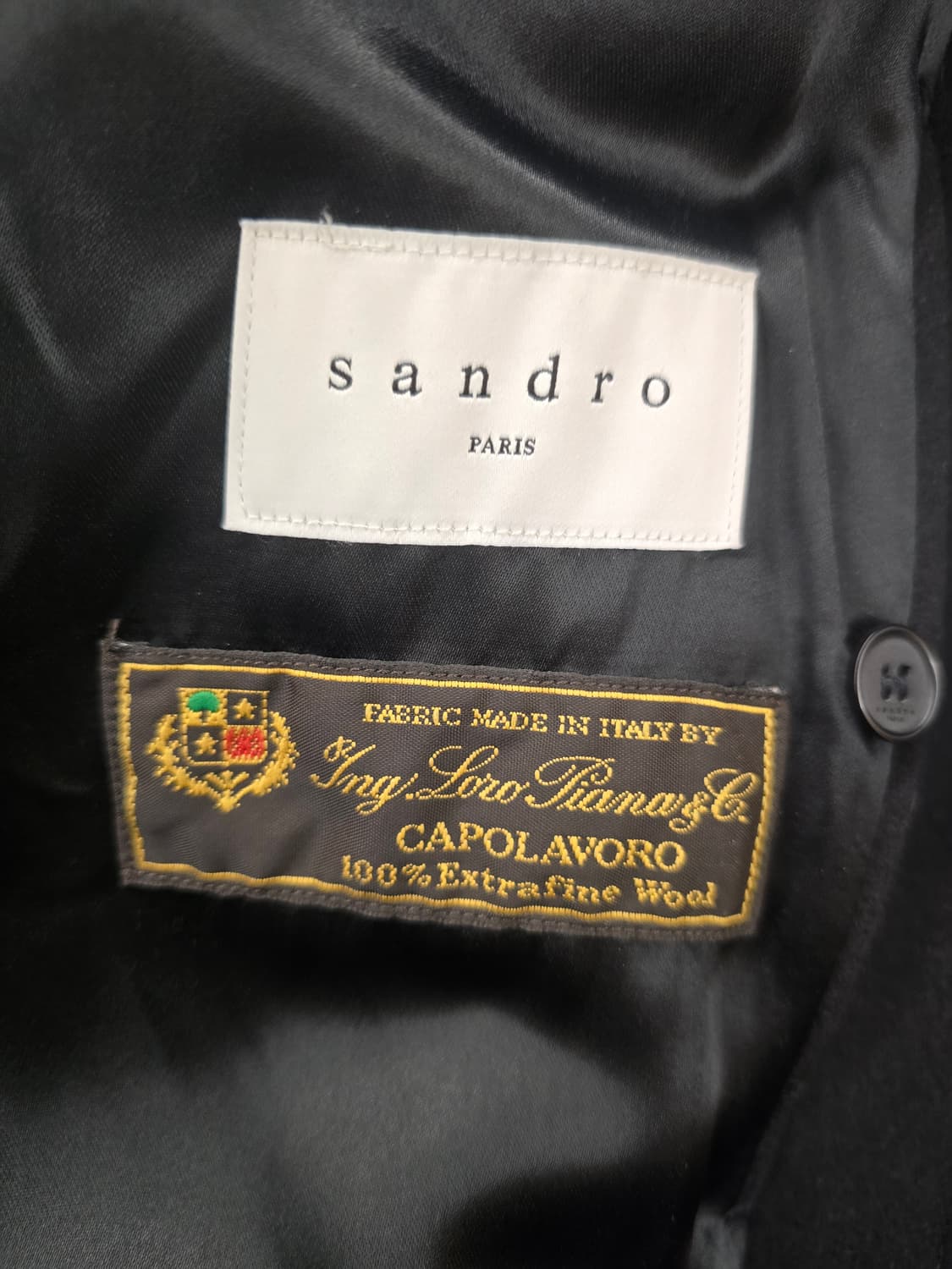 산드로×로로피아나 남성울코트. 
싸이즈 105 XL 상품이미지4