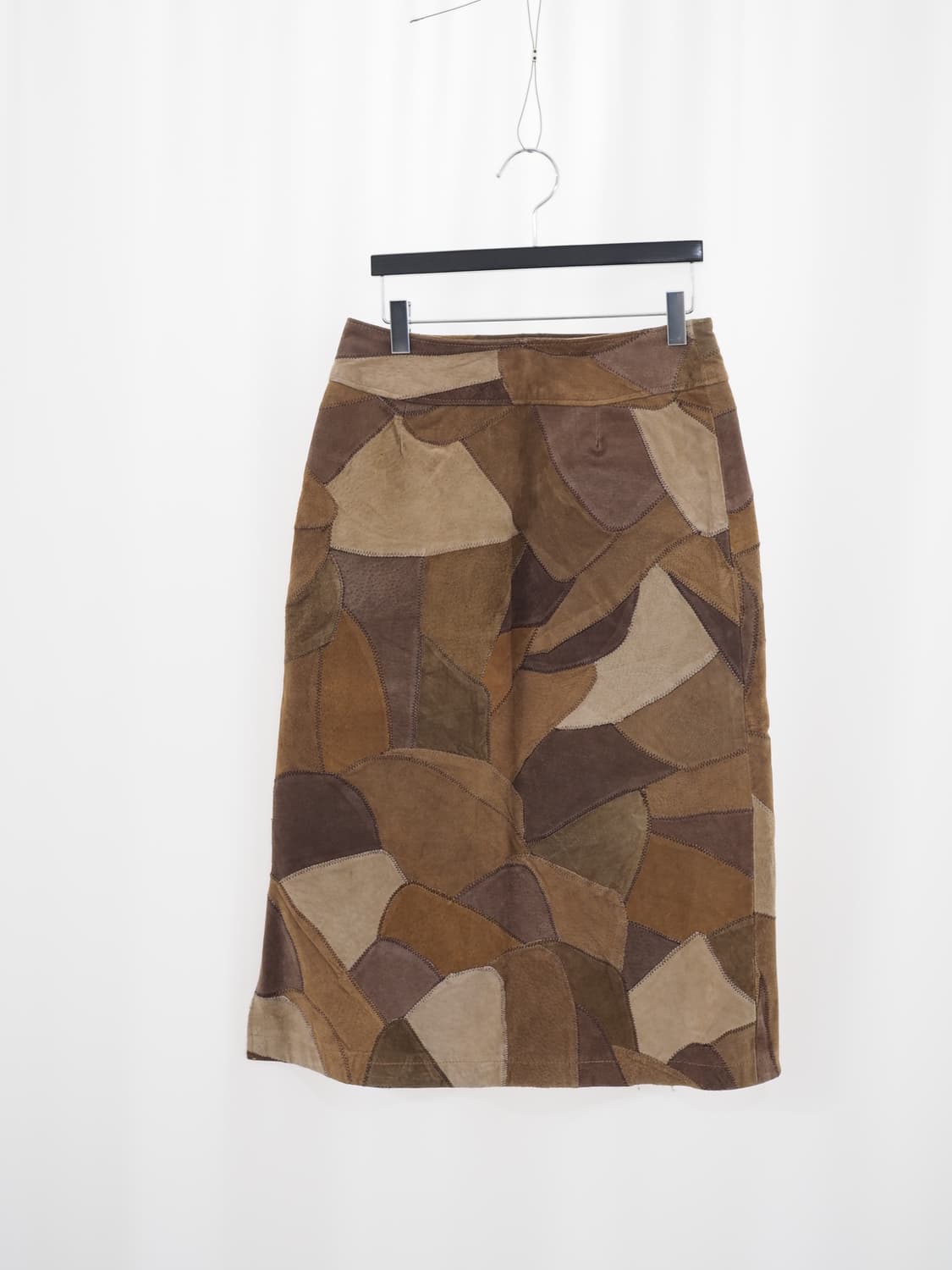vintage patchwork leather skirt  상품이미지1