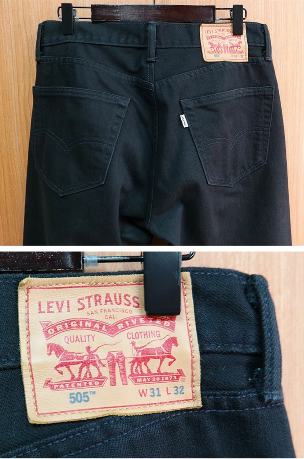 리바이스 levis 505  블랙진 30.5사이즈 상품이미지4