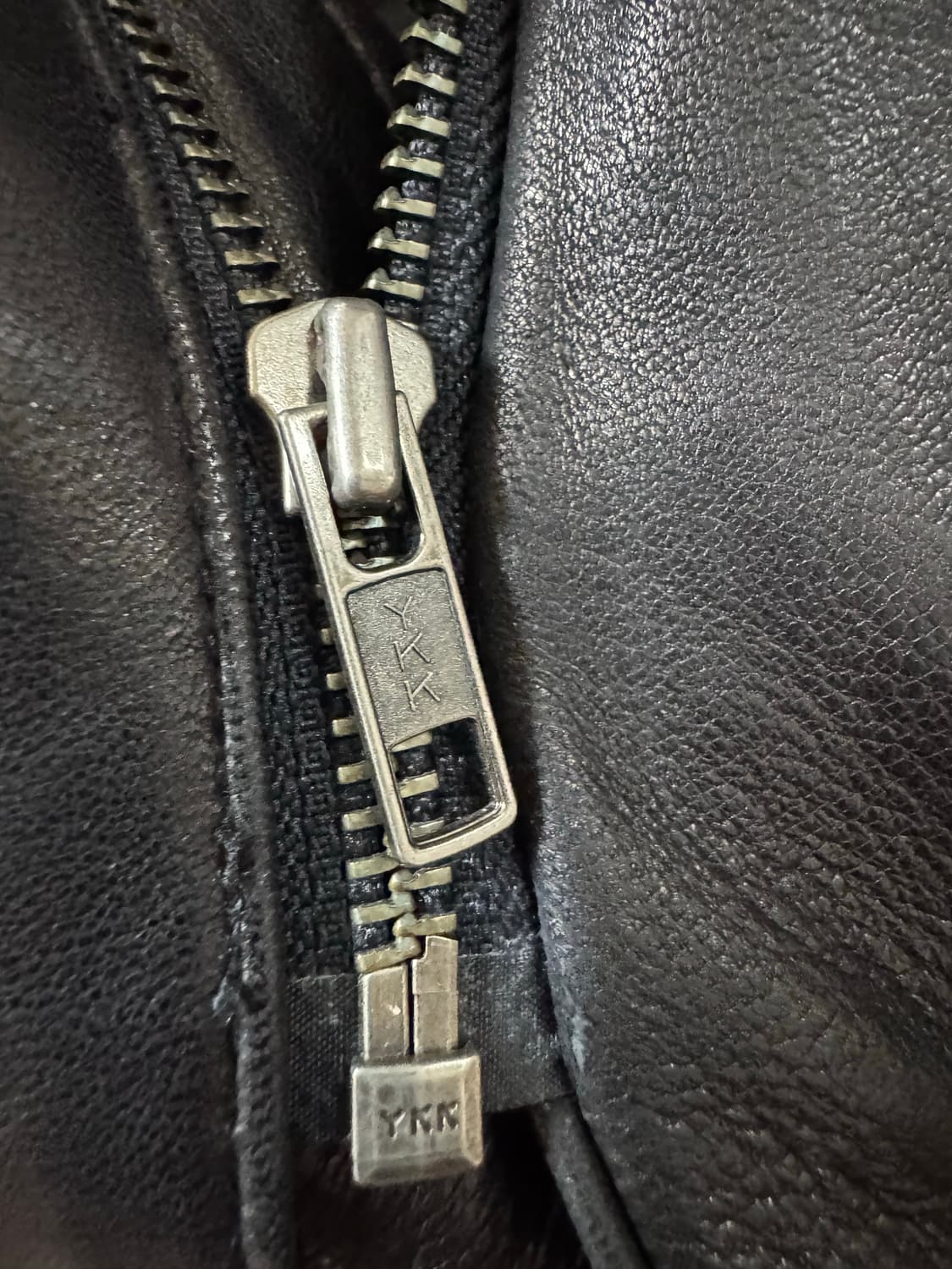 L 브룩스브라더스 레더 카코트 블랙 가죽 자켓 상품이미지6