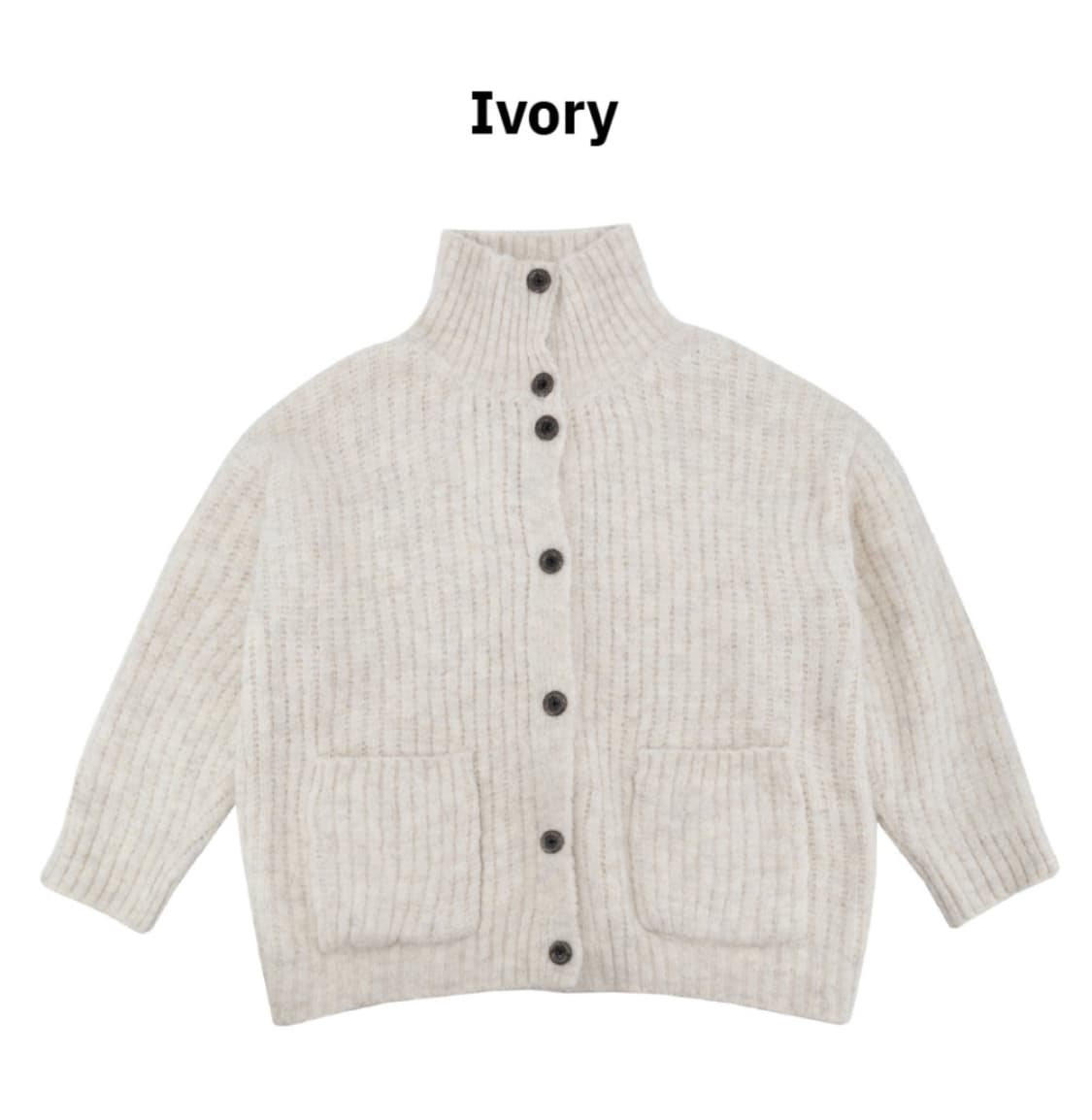 Naaieen 나이엔 하이넥 헤비 가디건 상품이미지3