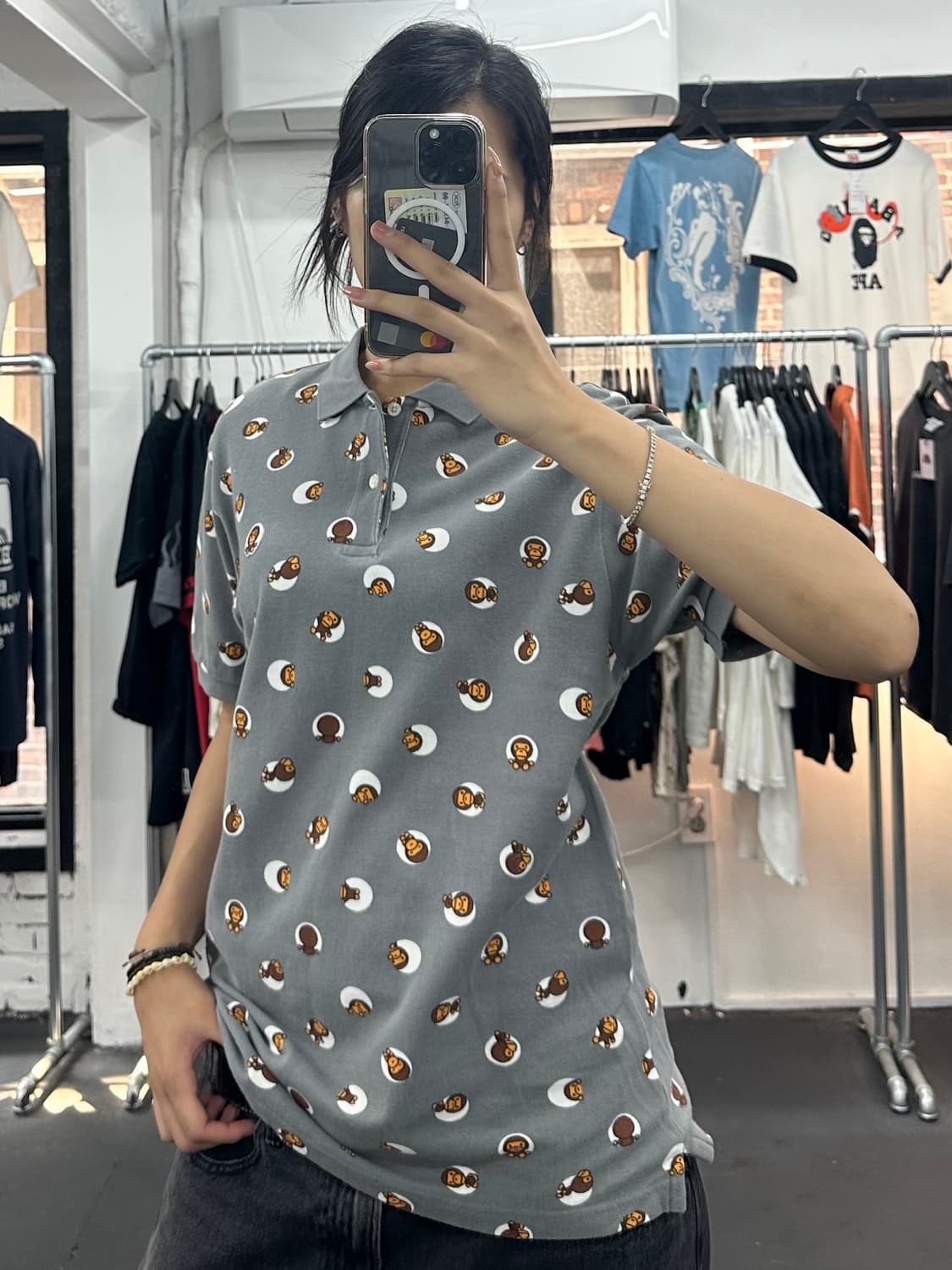베이프 마일로 패턴 PK 티셔츠 상품이미지4