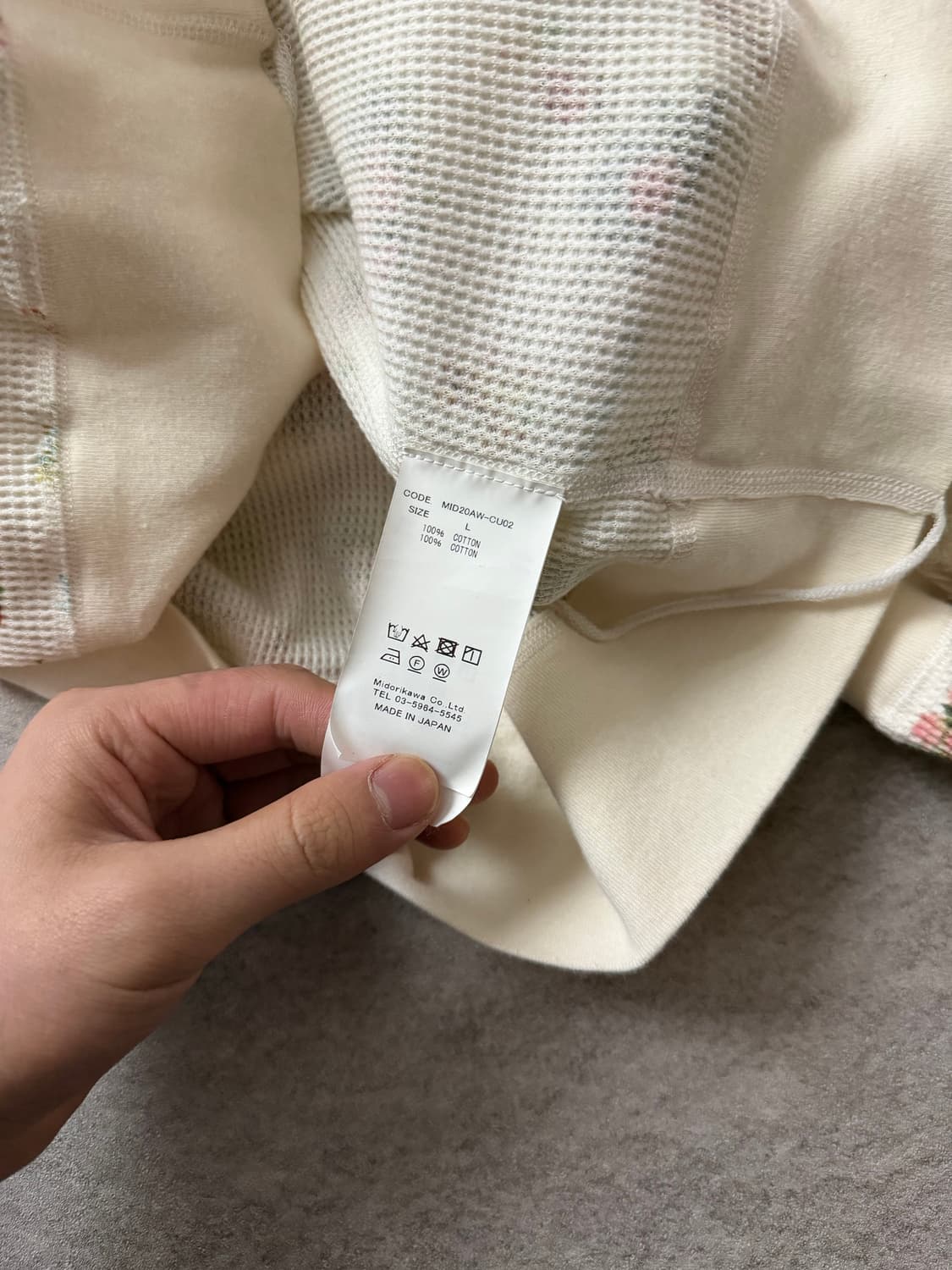 미도리카와 플로럴 레이어드 컷아웃 스웻셔츠 상품이미지9