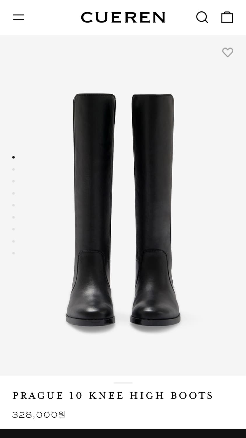 쿠에른 프라하 10 롱부츠 블랙 250 상품이미지1