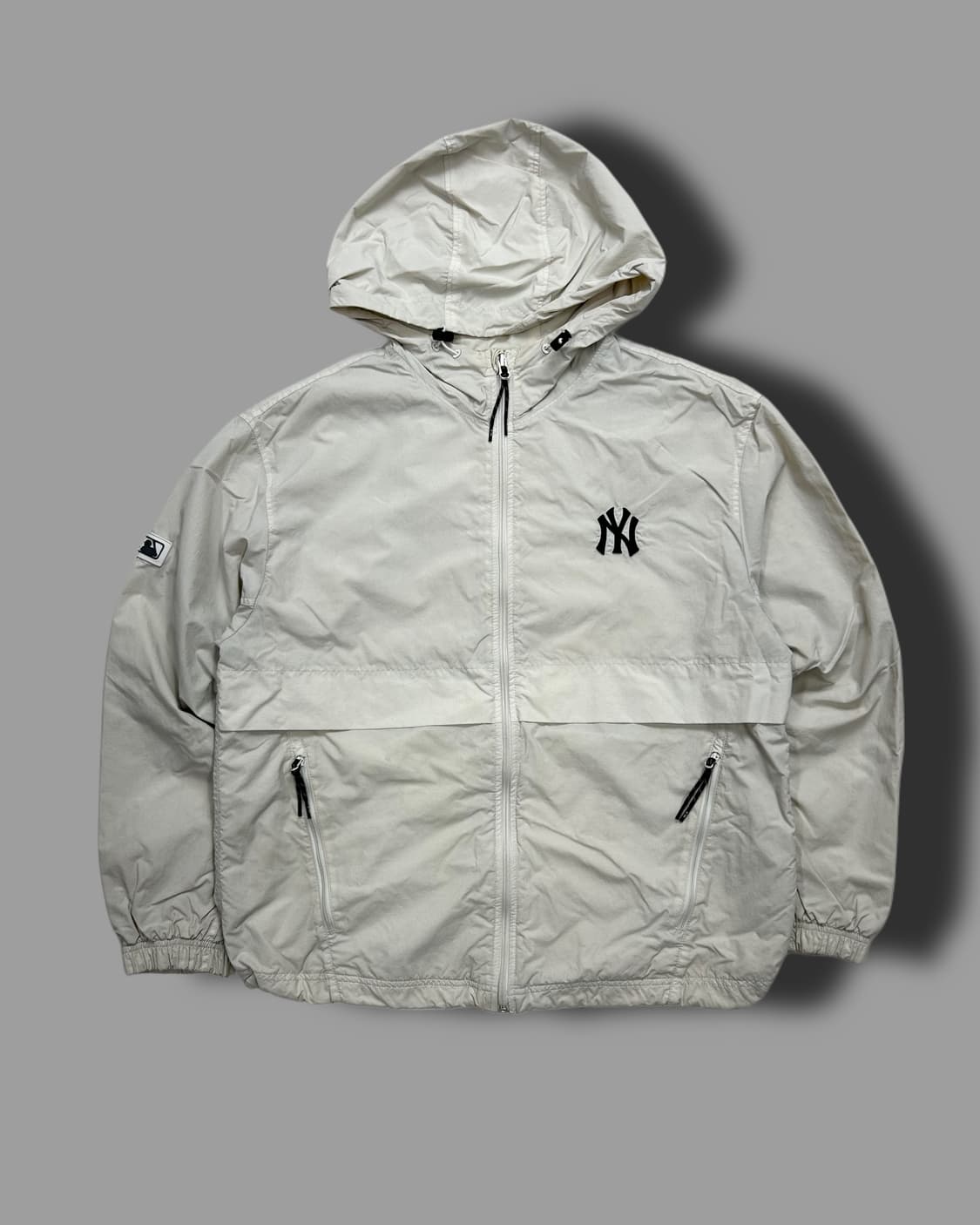 MLB 뉴욕 양키스 크림 후드 바람막이 M 상품이미지4
