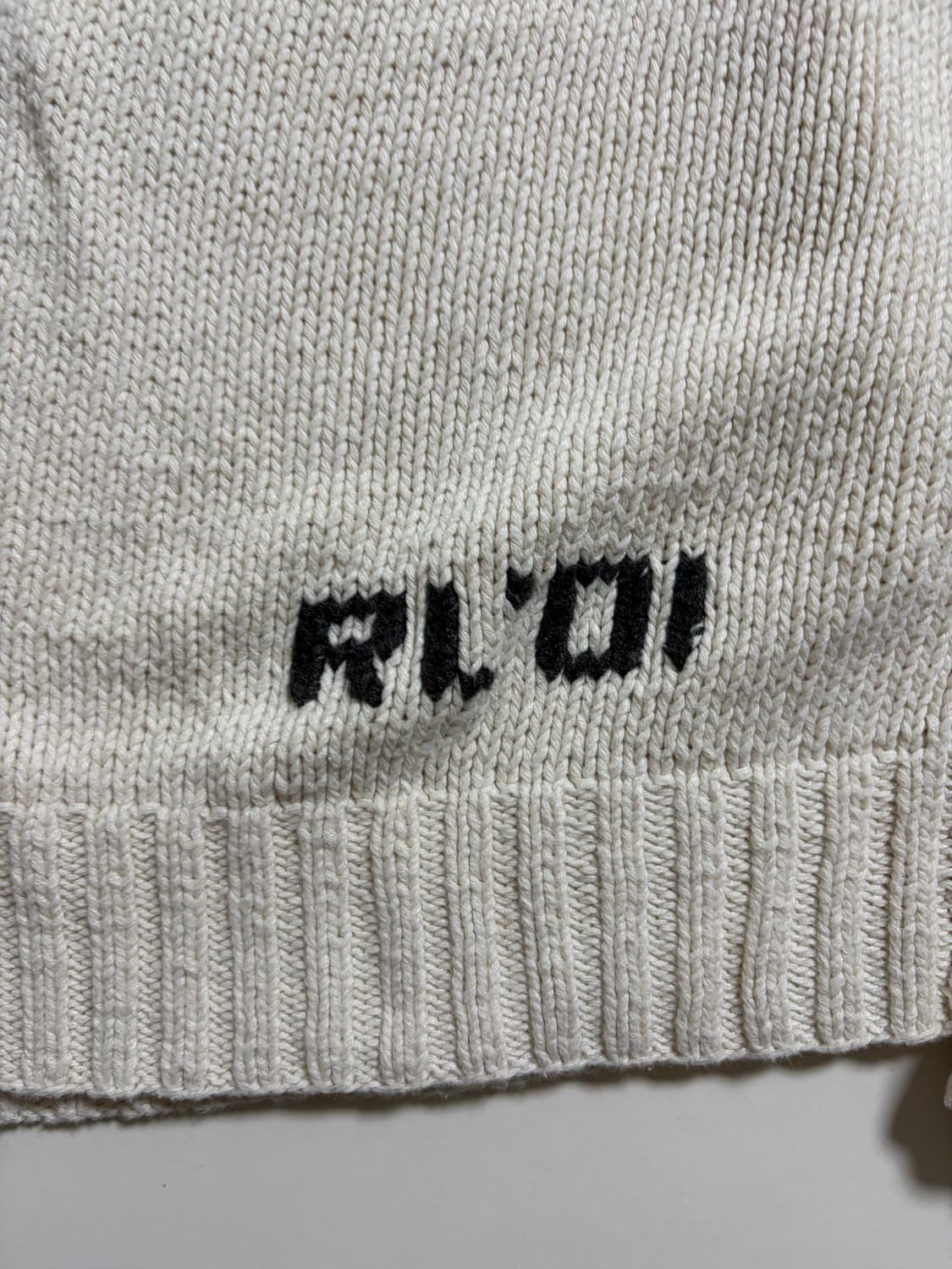 [ L ] 00s Polo dog hand knit (Rare) 상품이미지4