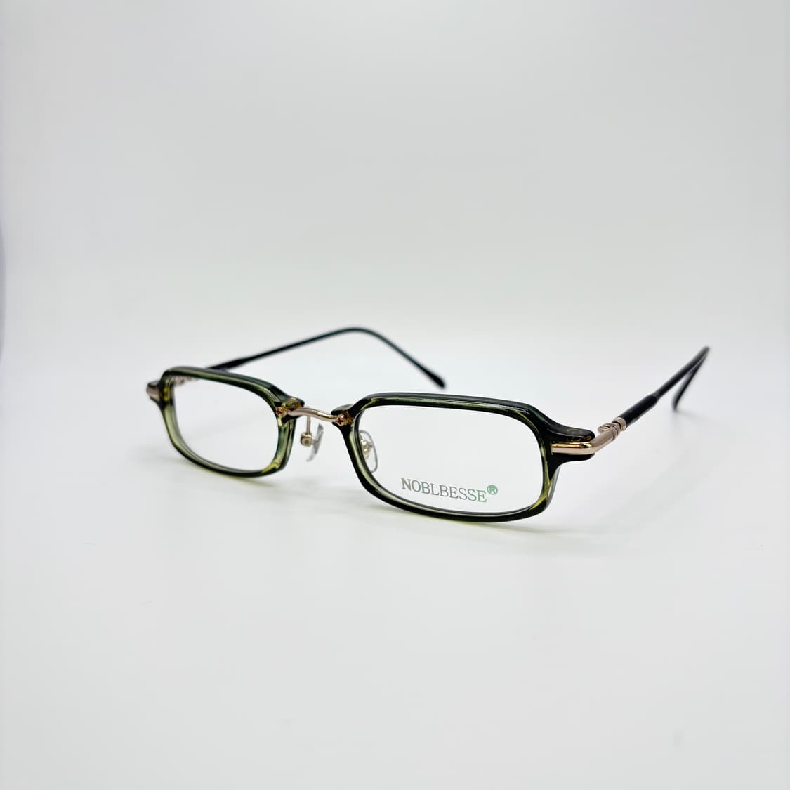 NOBLBESSE 그린 스퀘어 빈티지 뿔테 상품이미지1