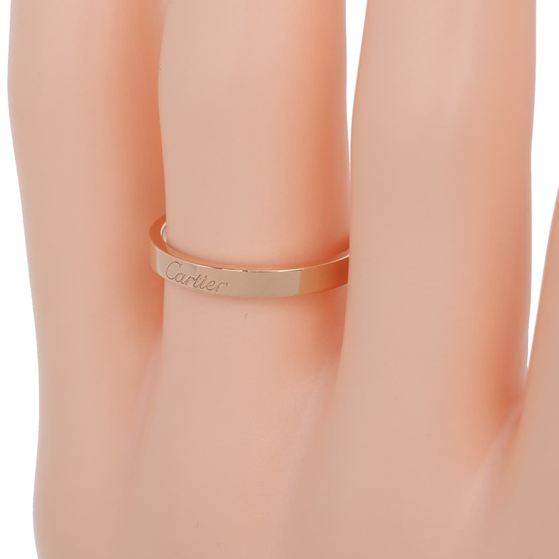C 드 까르띠에 웨딩 밴드 링 핑크골드 웨딩반지 63호 B4087200 상품이미지5
