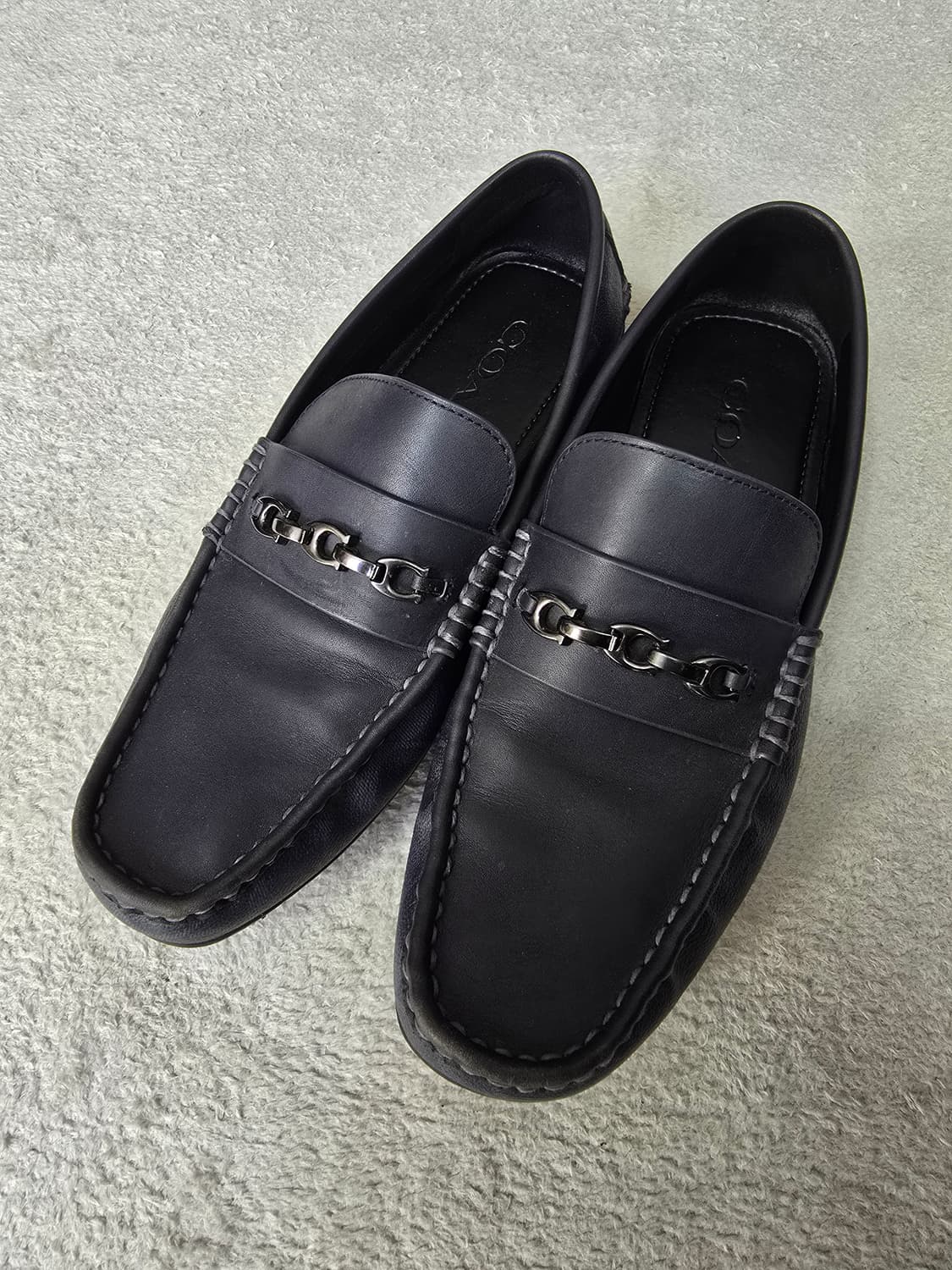 코치 Coach 시그니처 체인 드라이버 남성 로퍼 270size 상품이미지2