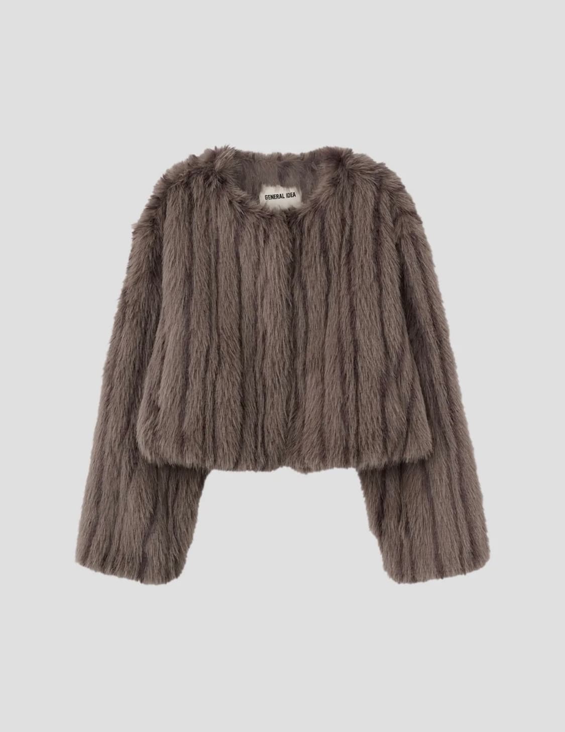 제너럴아이디어 노카라 퍼 자켓 BROWN 브라운 상품이미지1