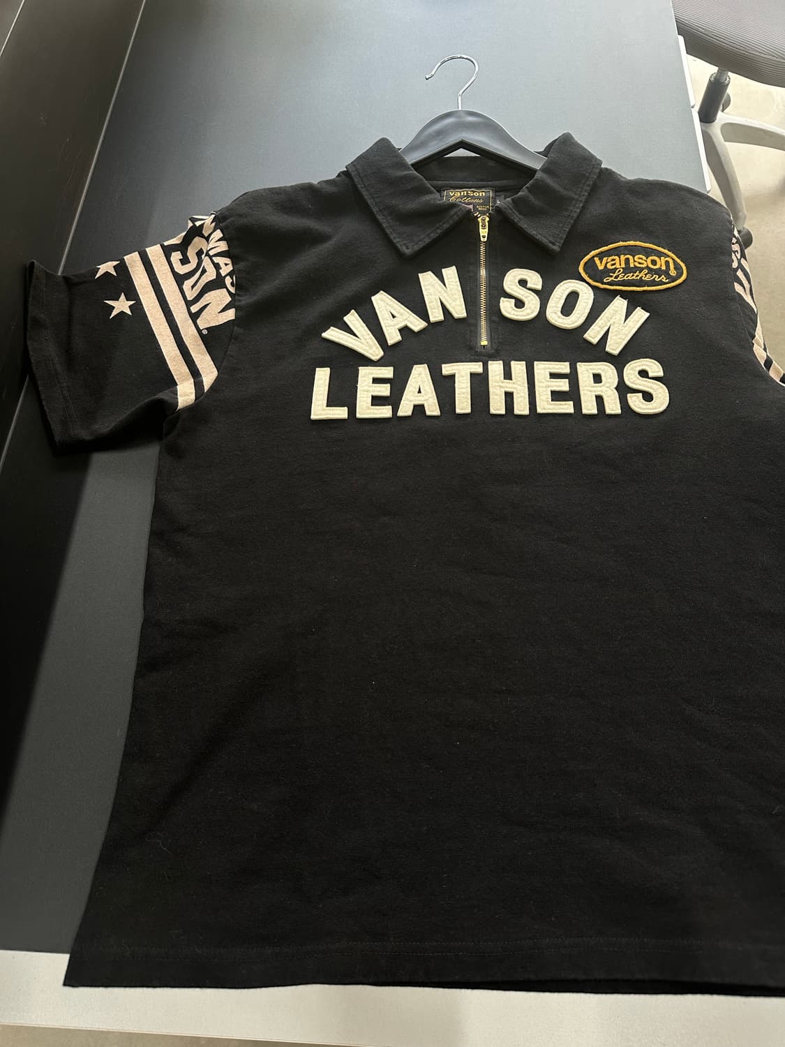 벤슨 패치로고 스타 하프집업 PK 반팔티 상품이미지5