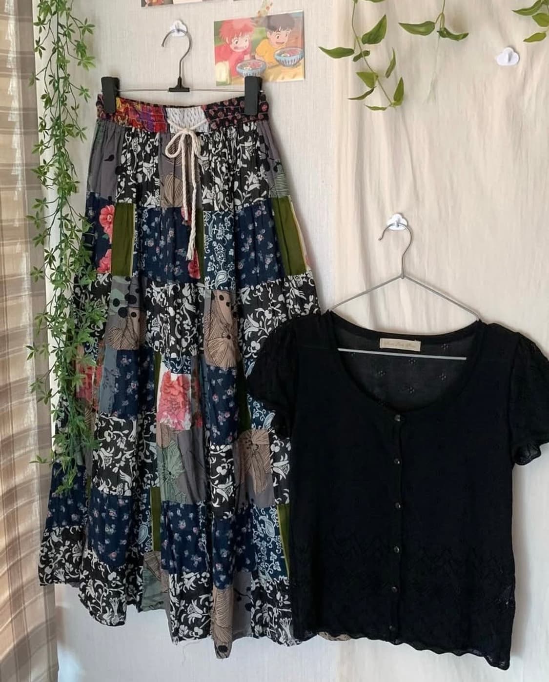 히피 패치 롱스커트 상품이미지2