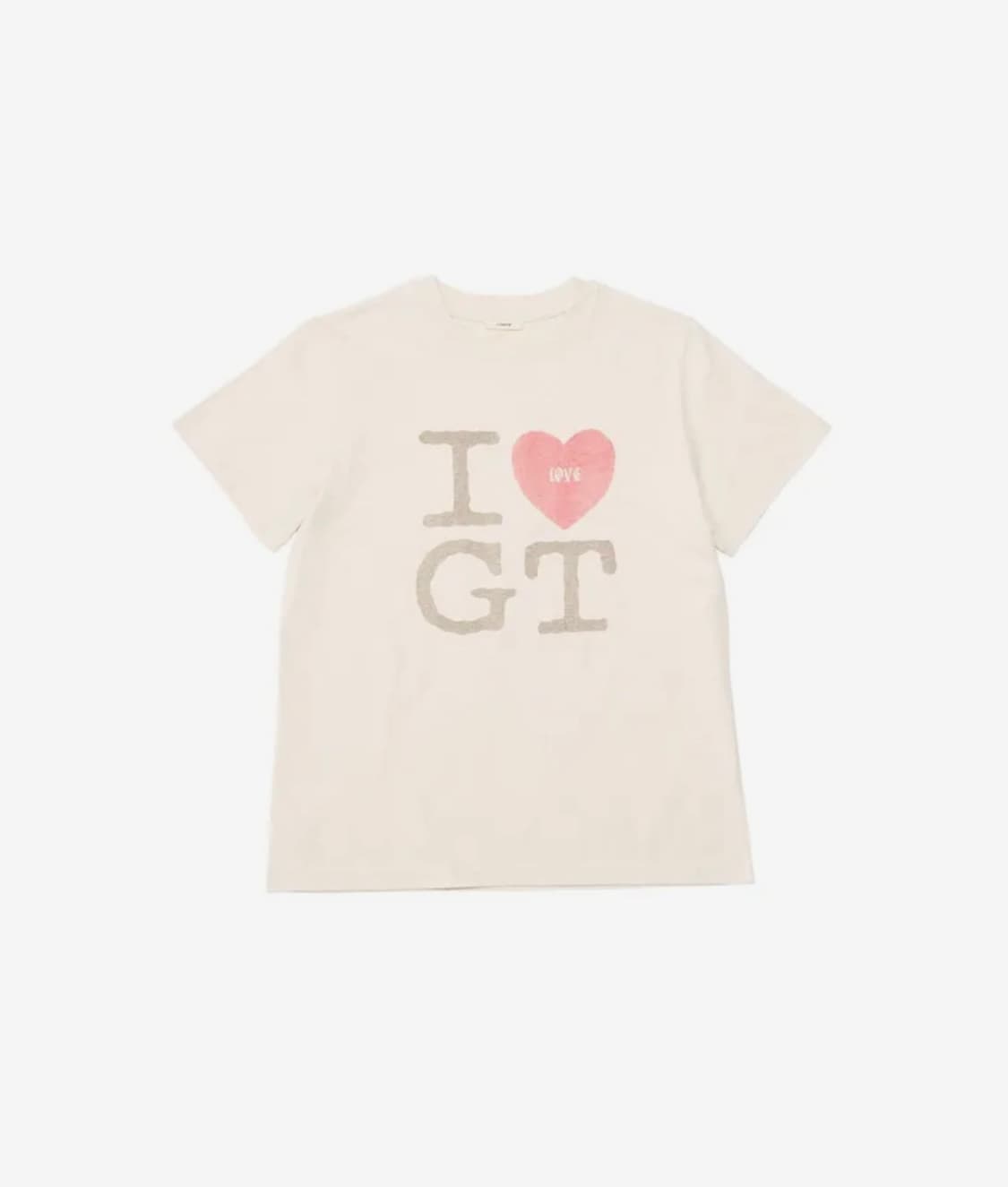 듀테로 러브 GT 반팔 티 크림 아이보리 상품이미지1