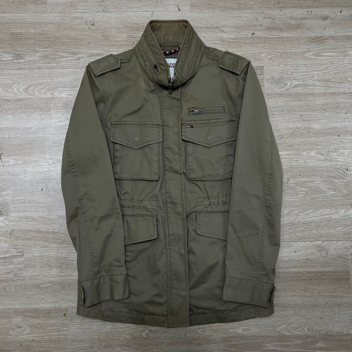 타미힐피거 데님 스몰플래그 포켓 M65 야상자켓 [카키 브라운] S/90 상품이미지1