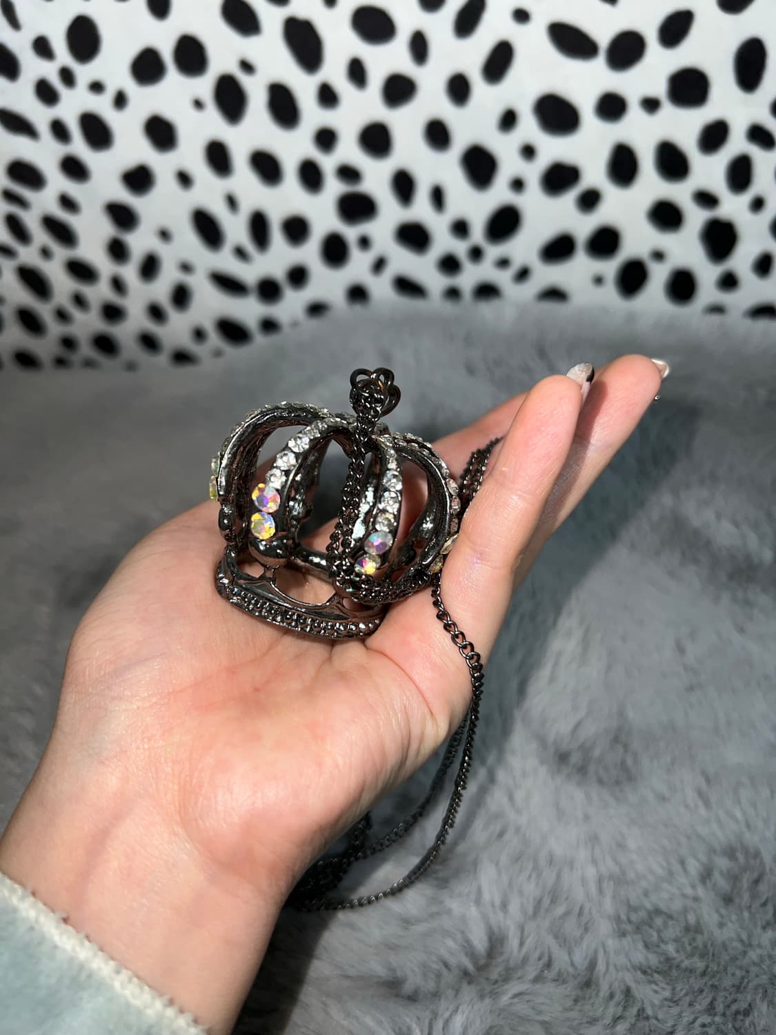 빈티지 엔틱 왕관 갸루 펑크 목걸이  상품이미지3
