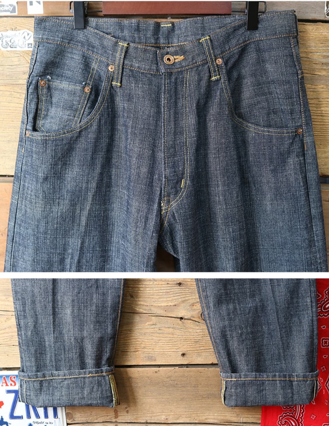  일본판 90S EDWIN 에드윈 505D 셀비지 데님  

최상 컨디션 상품이미지3