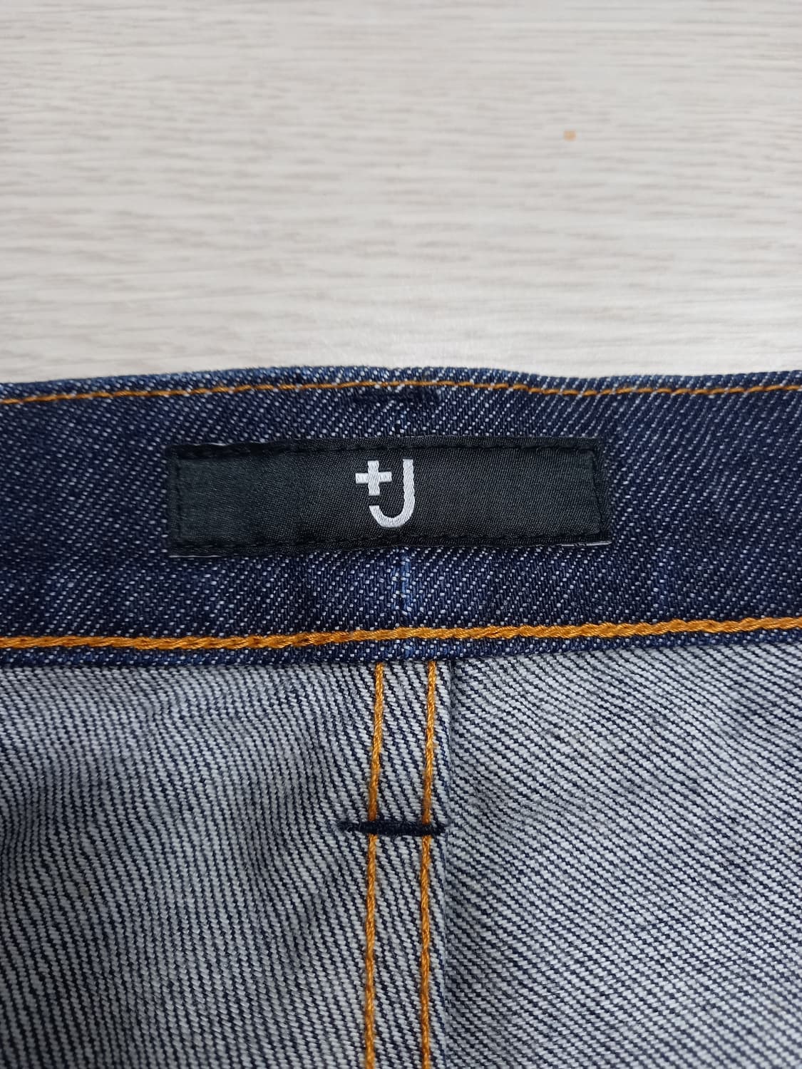 33 질샌더 유니끌로 셀비지 스판 슬림일자진 진청 33-425 상품이미지8