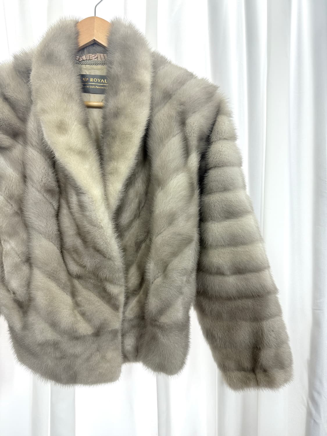 SAGA mink coat / 그레이 풀스킨 상품이미지2