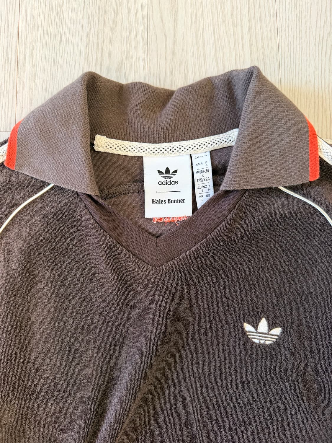 아디다스 웨일스 보너 벨루어 긴팔티 브라운 s 상품이미지2