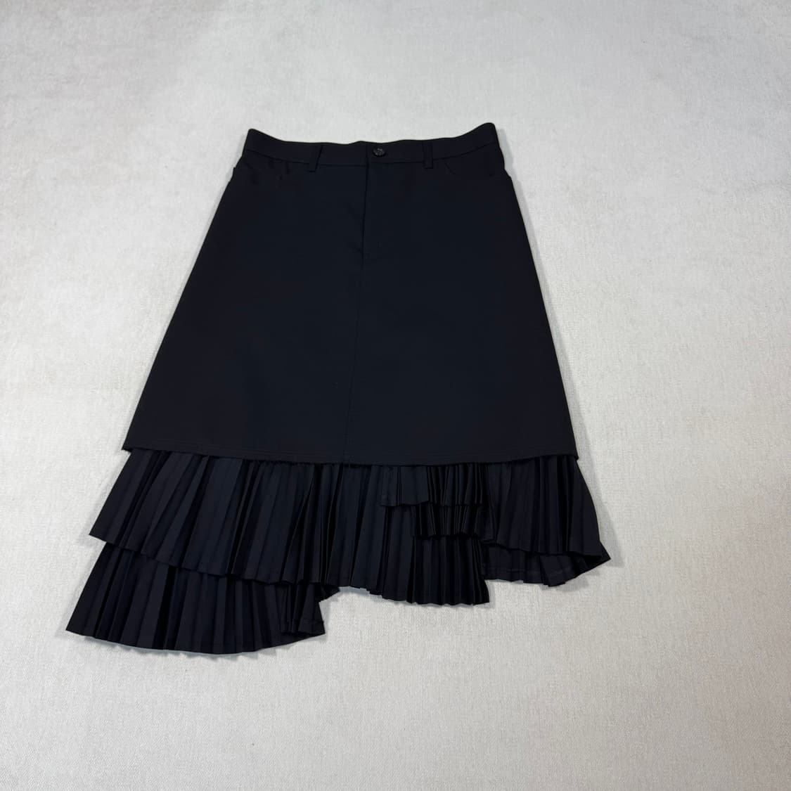 Pleated Black Long Skirt 상품이미지2