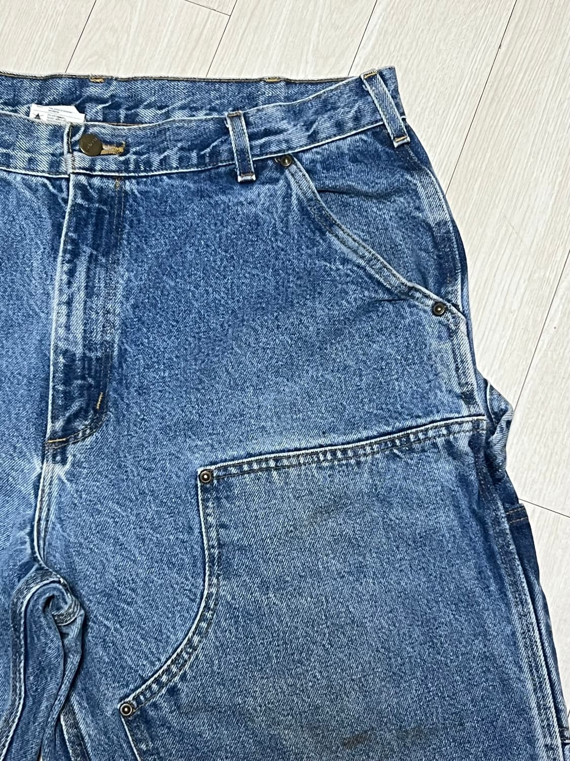 00s 빈티지 칼하트 더블니 데님 워크팬츠 B73DST 36사이즈 상품이미지3