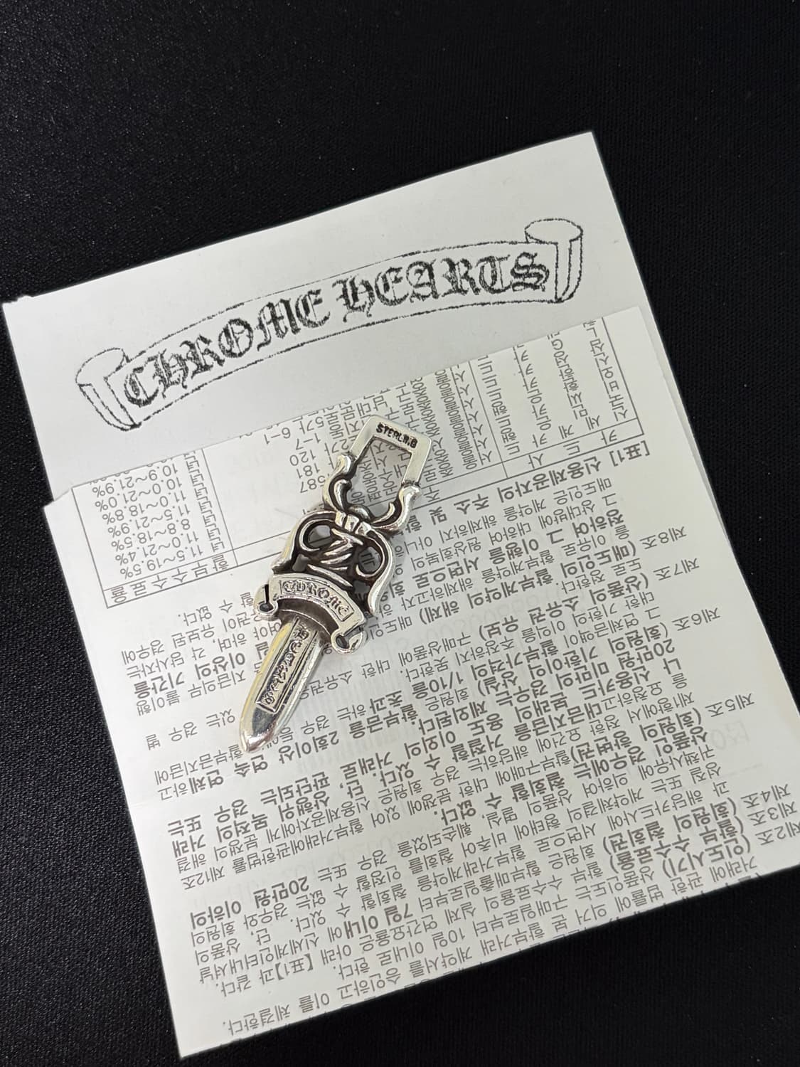 크롬하츠 10대거 펜던트 상품이미지2