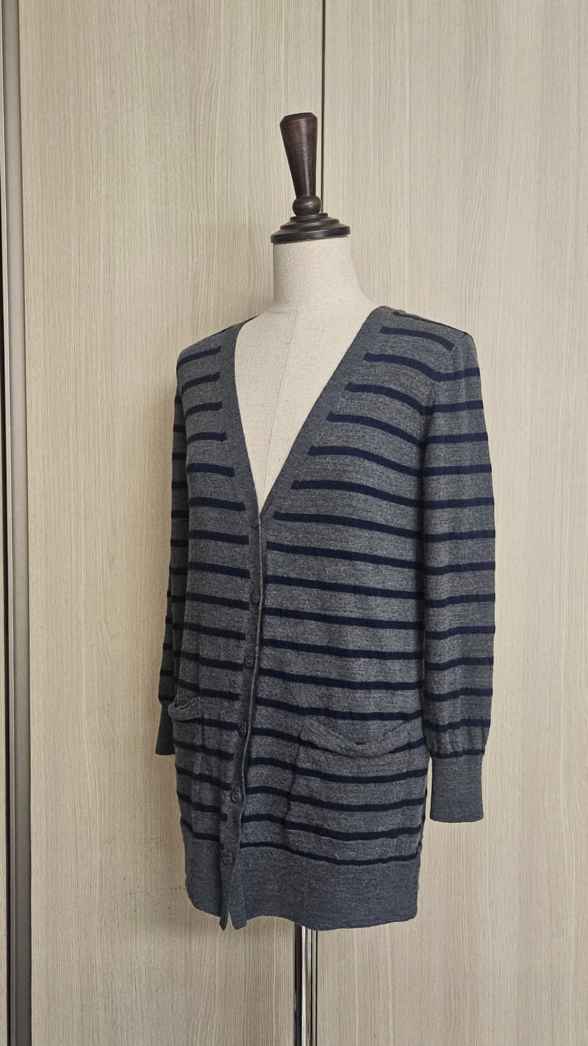 (드라이클리닝)빈폴 스트라이프 얇은 울 롱가디건 95 상품이미지3