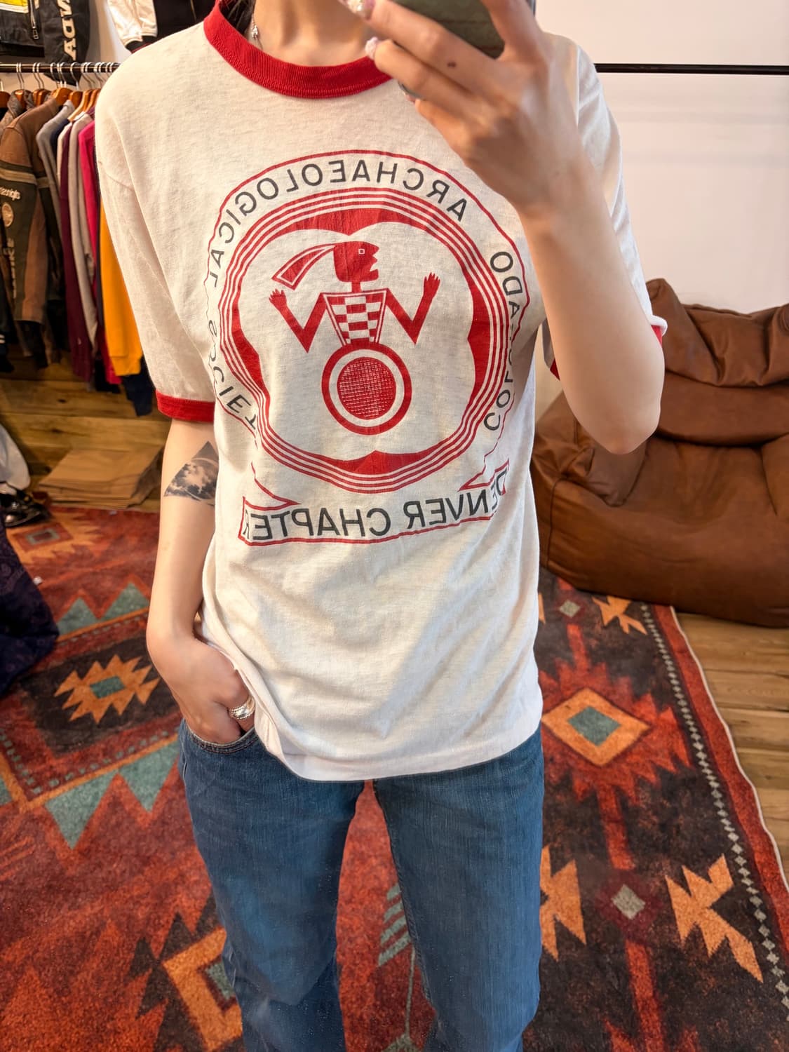 80s Colorado Archaeological Society 링거 티 상품이미지3