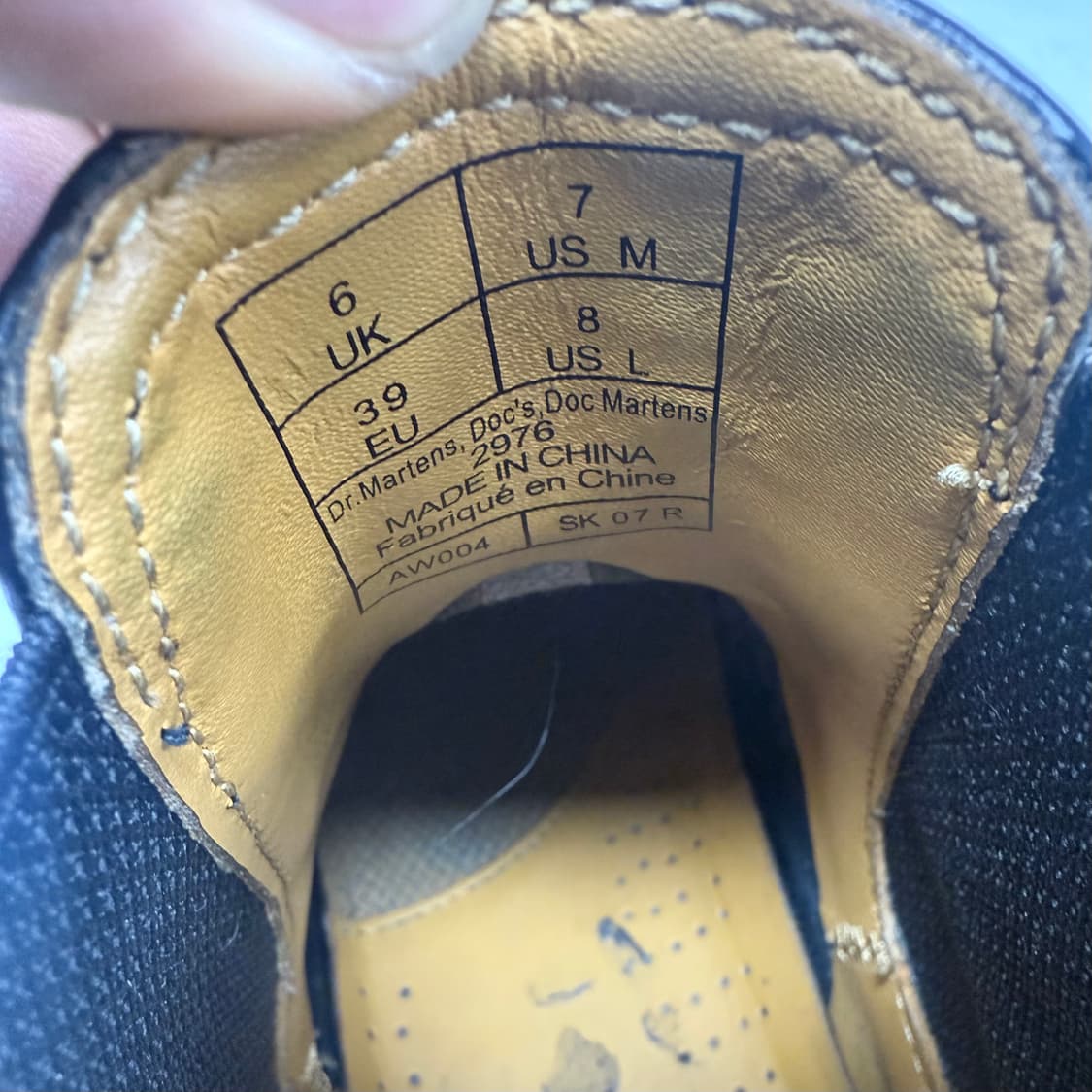 (UK6)닥터마틴 워커 첼시부츠 2976 블랙 상품이미지10