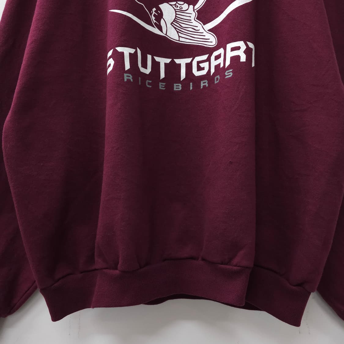 JERZEES 버건디 프린팅 맨투맨 기모 스웻셔츠 상품이미지3