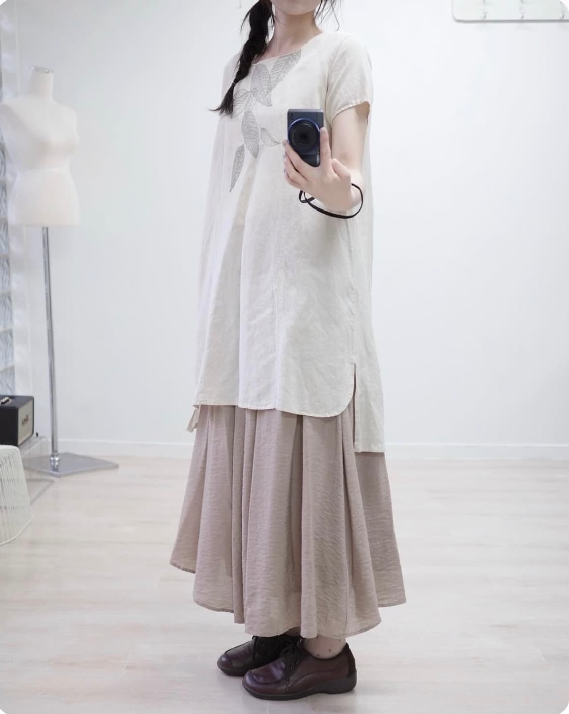 Sunny clouds natural One-piece 상품이미지3