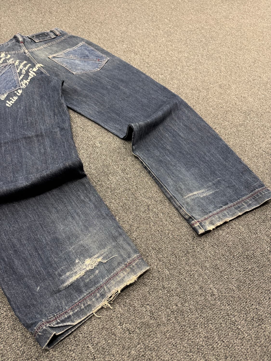 32) 팻 팜 빈티지 올드스쿨 뒷포켓 프린팅 힙합팬츠 상품이미지7