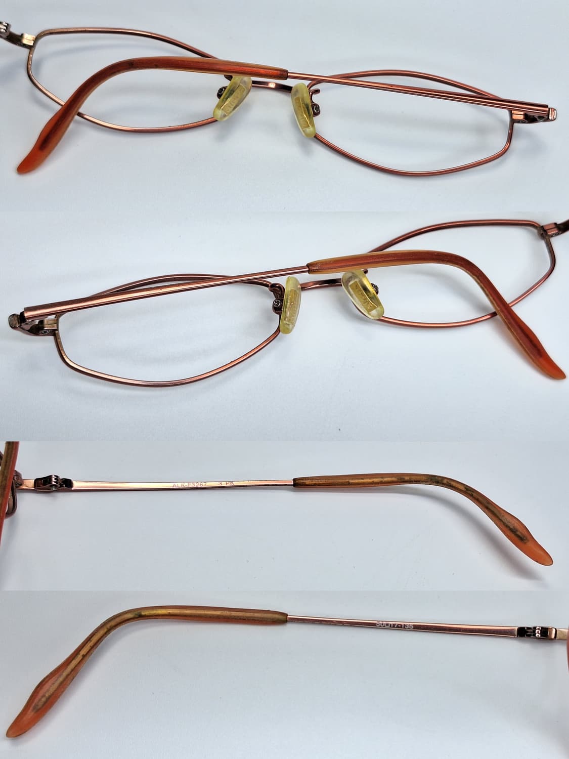 00s 일본 빈티지/alook ALK-F3267 긱시크 슬림 안경테 상품이미지3