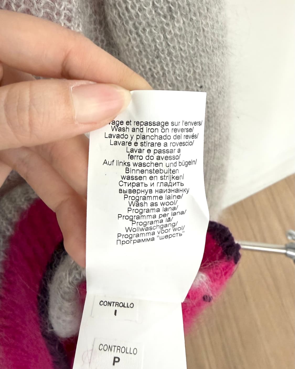 겐조 컬러 블럭 모헤어 스웨터 상품이미지9