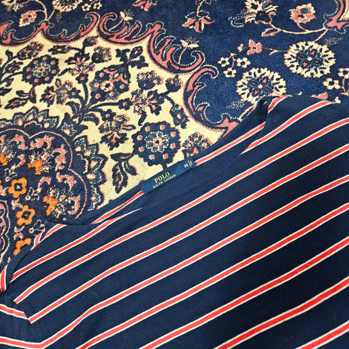 폴로랄프로렌 여성 스트라이프 보트넥 긴팔티셔츠 XS 상품이미지4