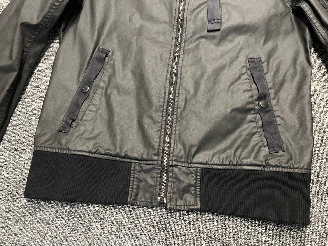 [95~100] 유니클로 Coated Cloth 라이더자켓 L  상품이미지3