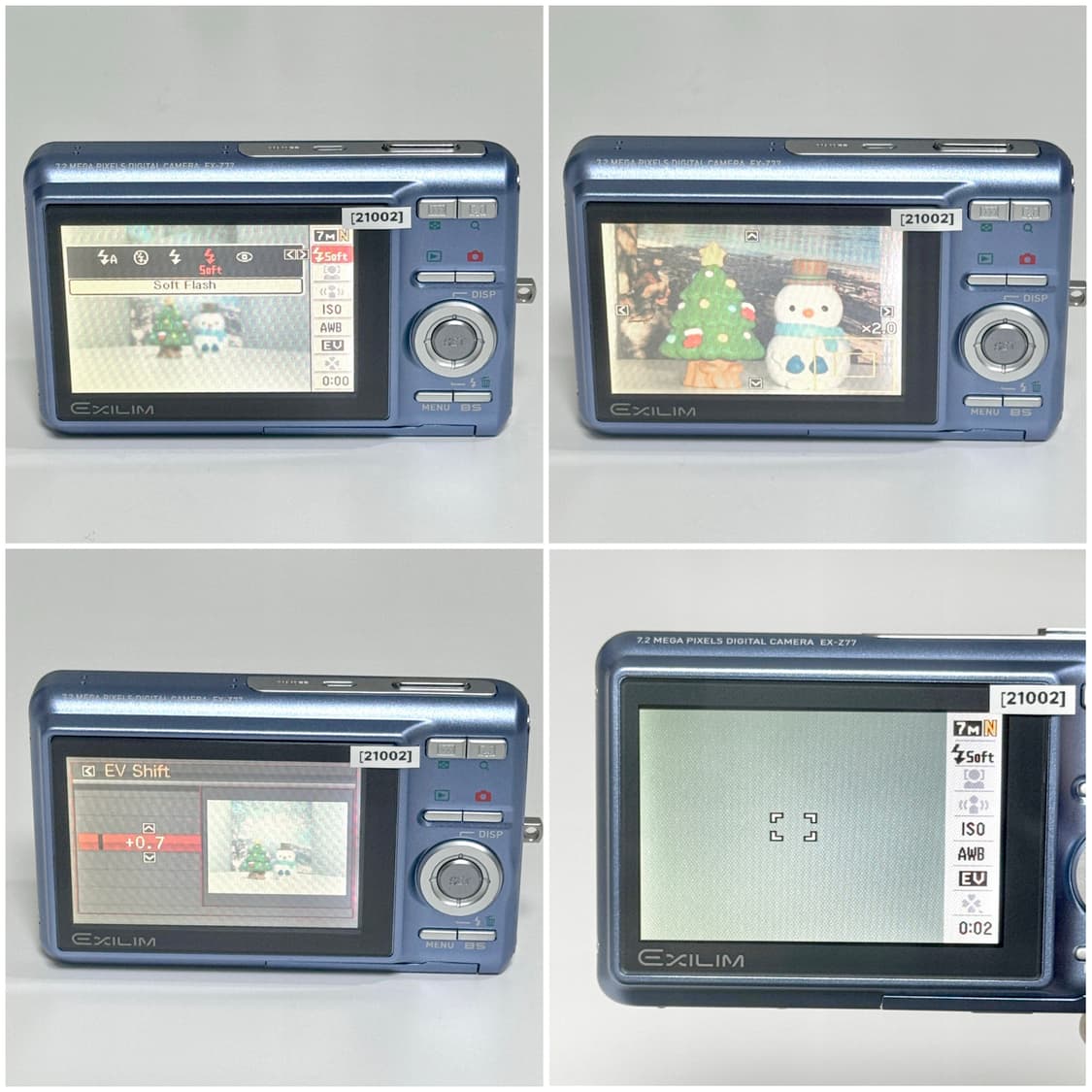 카시오 엑슬림 Z77 베이비블루 빈티지디카 상품이미지5