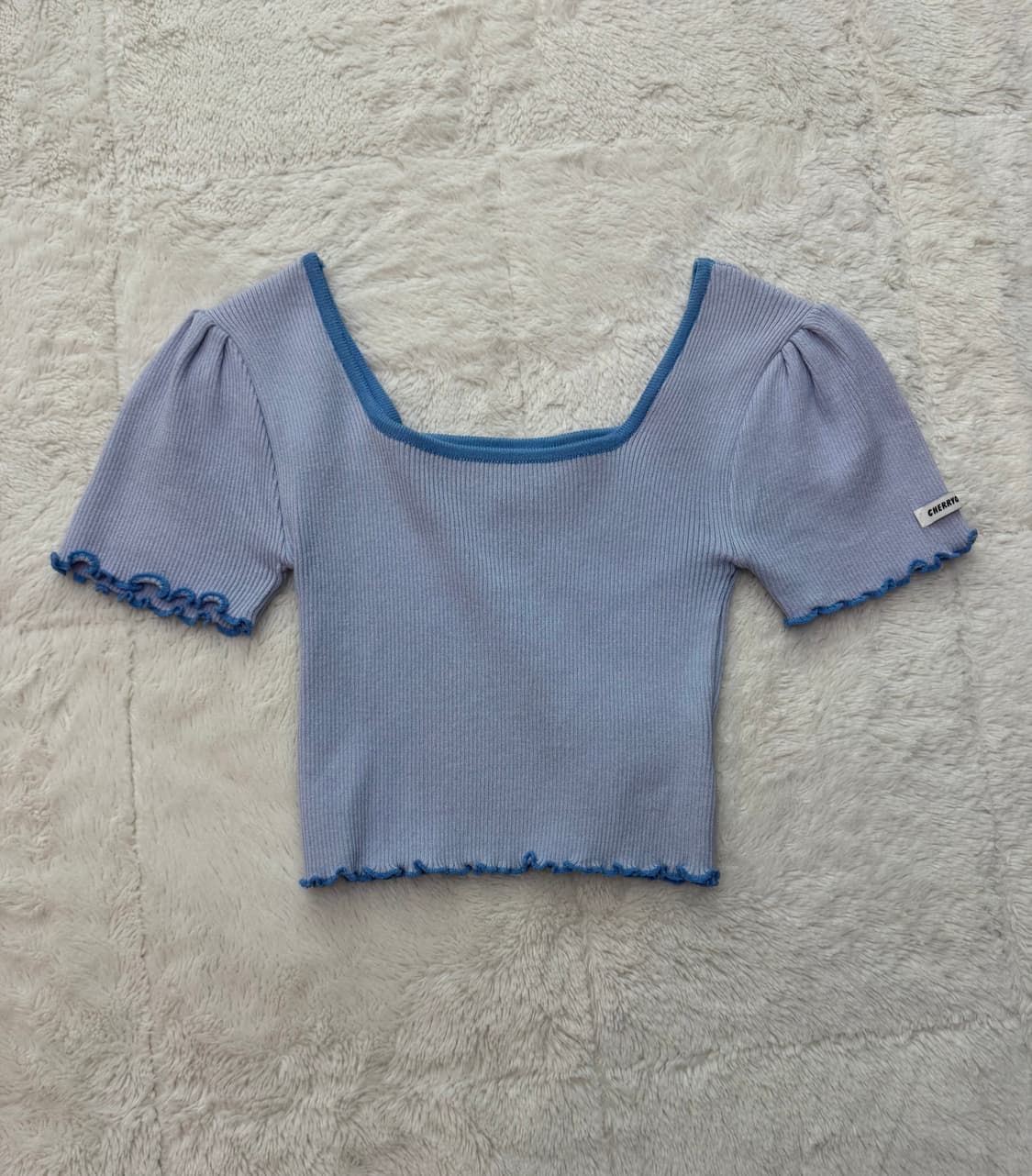 체리퀴리 웨이브 니트 티 2사이즈 상품이미지1