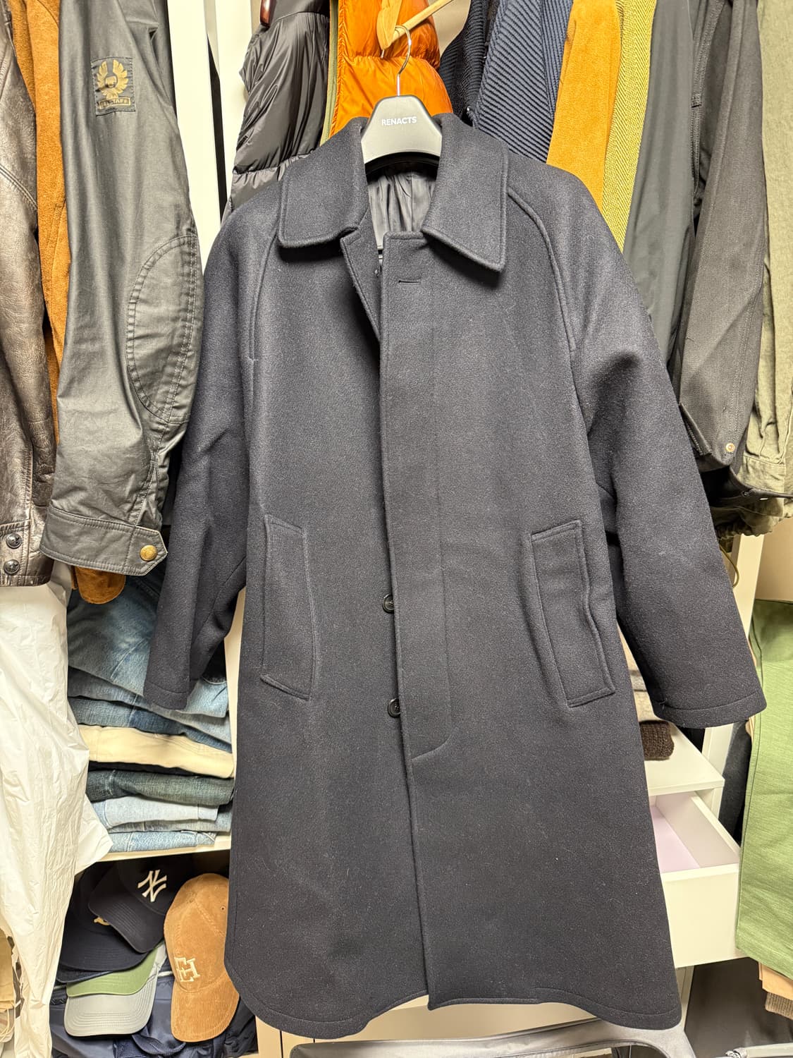 리넥츠 멜튼 울 발마칸 코트 (1사이즈) 상품이미지1