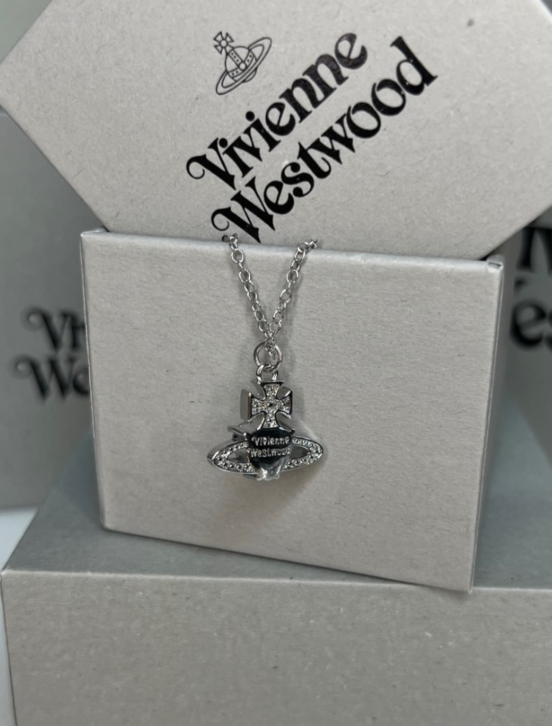 비비안웨스트우드 아카이브 아리엘라 하트 orb 팬던트 목걸이 상품이미지2