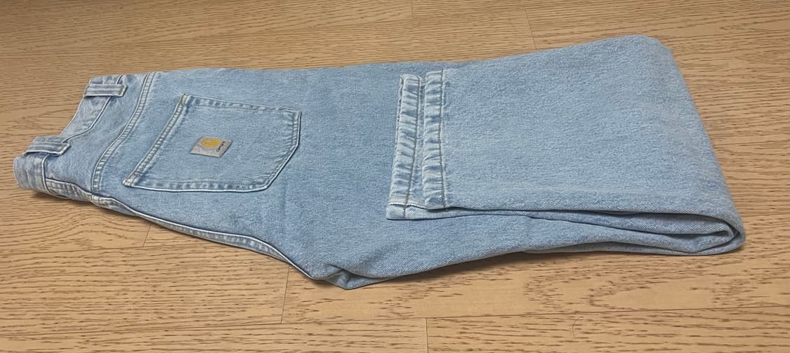 칼하트 브랜든 팬츠 블루 헤비 스톤 블리치드 상품이미지2