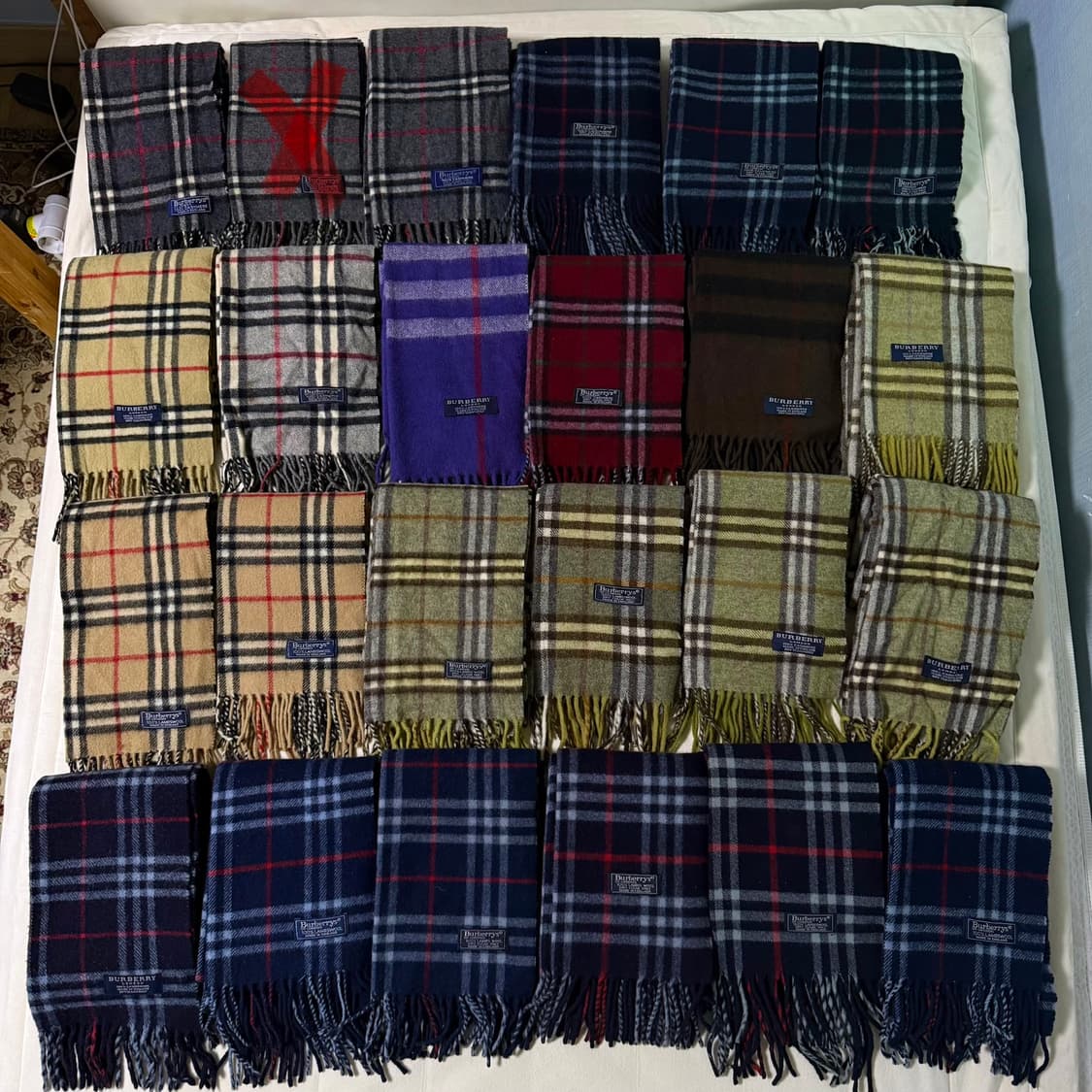 버버리 정품 체크 머플러 목도리 공용 상품이미지1