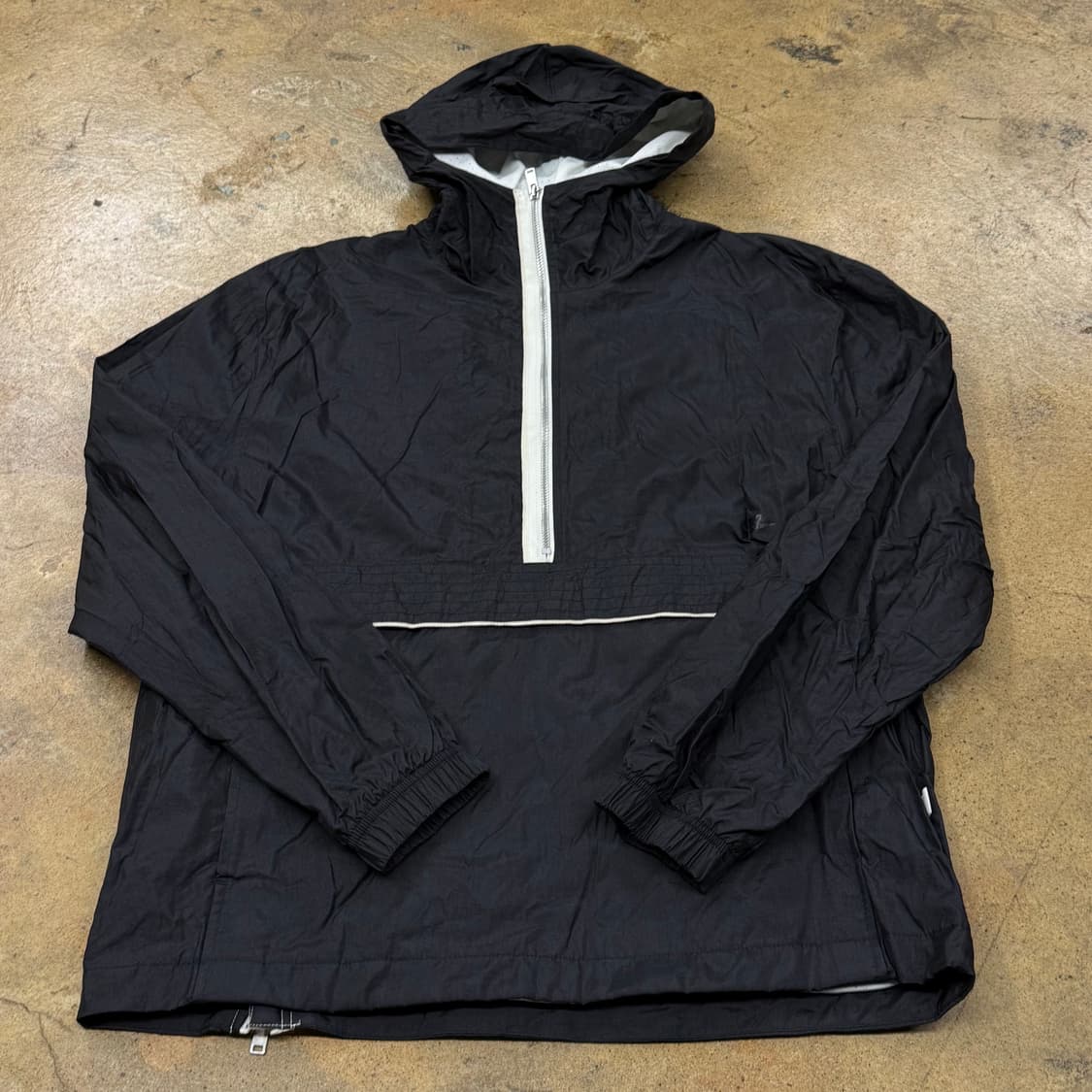 [정품/L] 나이키 블랙 후드 바람막이 하프집업 b17 상품이미지2