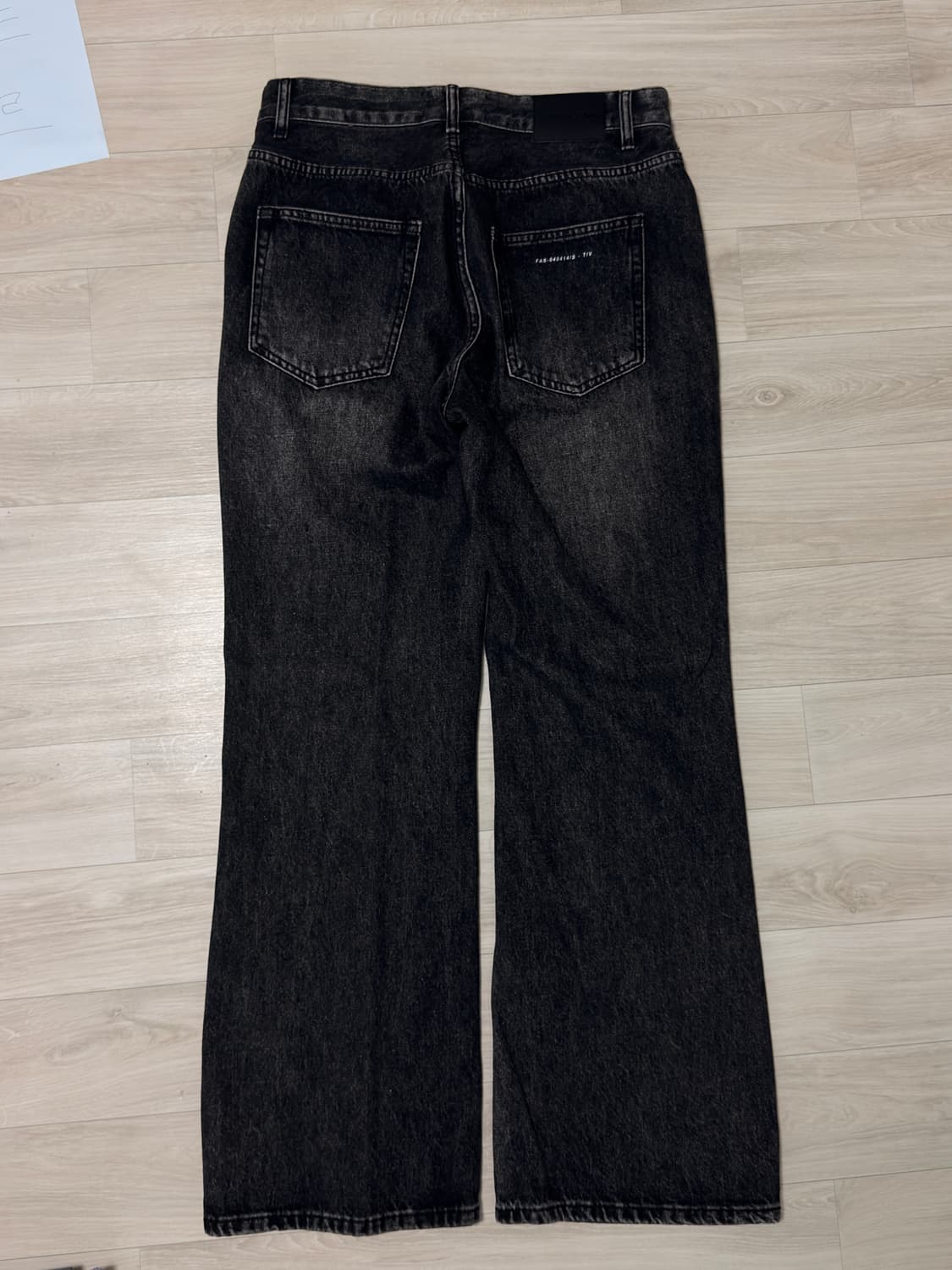 페이탈리즘 /Metal black crude semi flare fit  상품이미지3