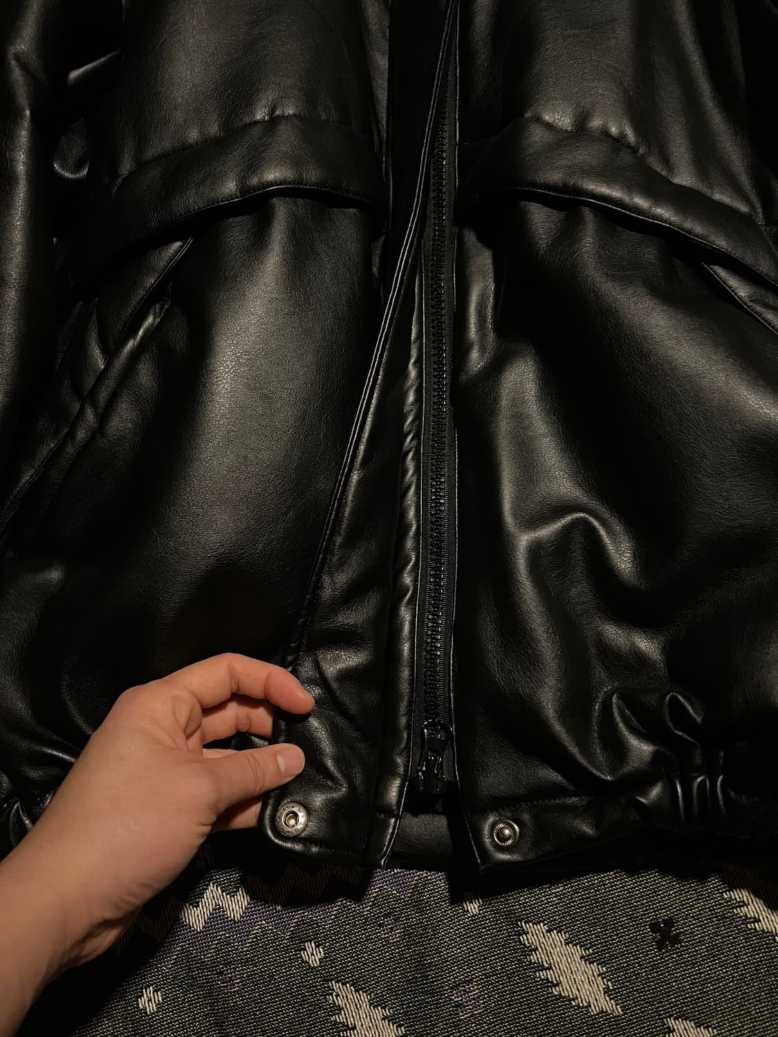 레더 자켓(누빔) 상품이미지2