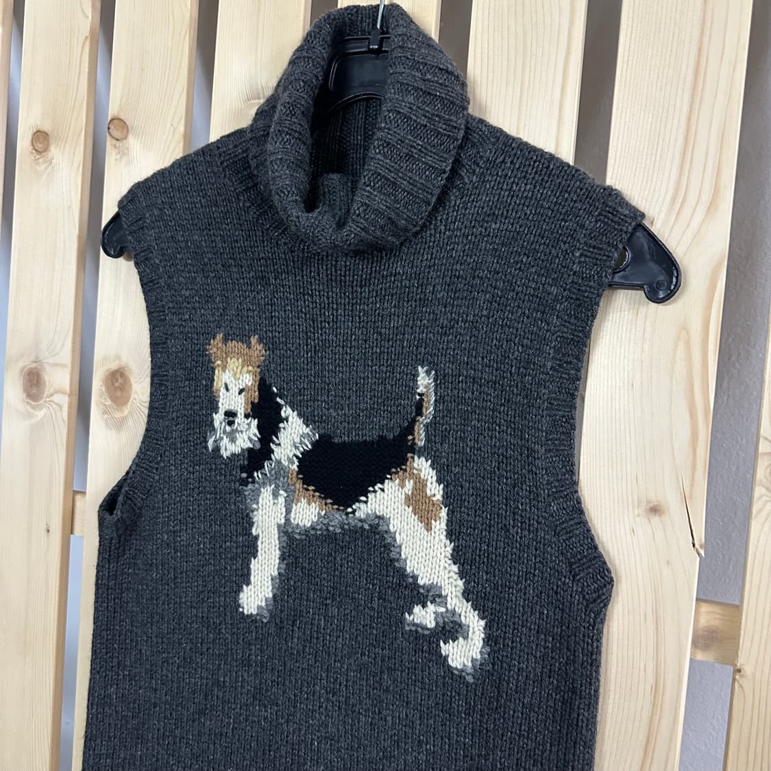 (S) 폴로 퍼피 그레이 목폴라 니트 상품이미지3