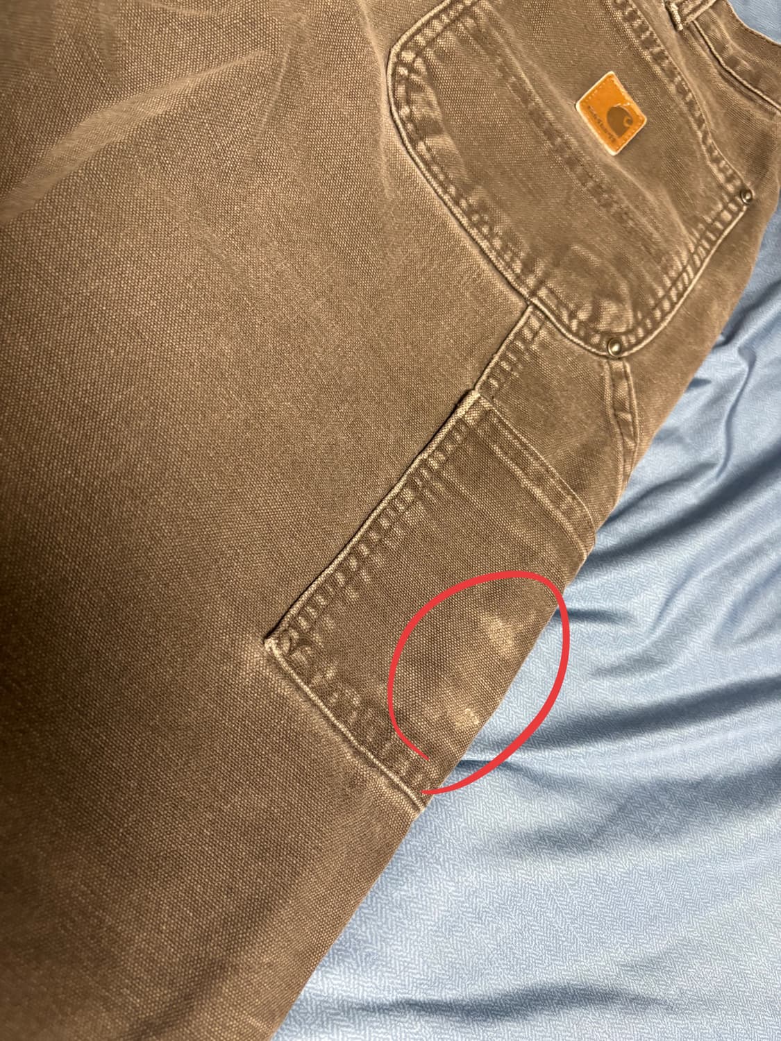 [B136] 칼하트 더블니 다크브라운 팬츠 상품이미지6