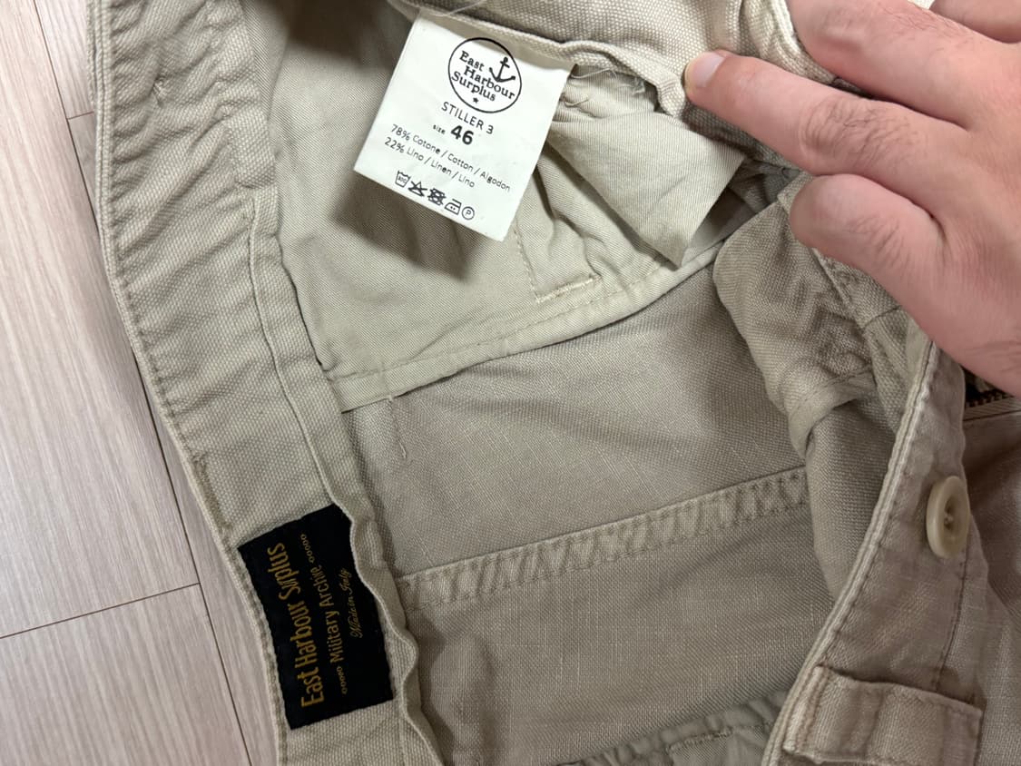이스트하버서플러스 코튼 린넨 혼방 팬츠 46(30) 상품이미지4
